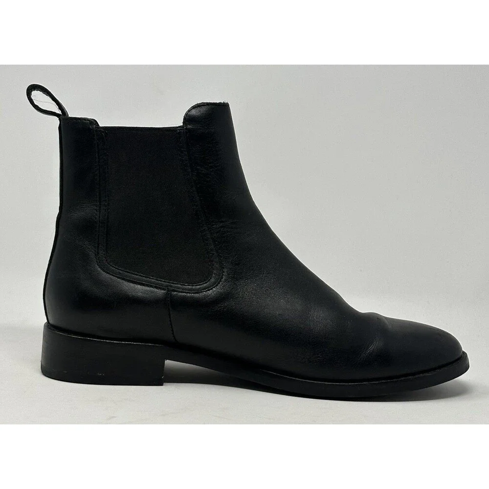 Thursday Boot Company Cavalier Chelsea Boots Mens 10 Black Leather Ankle Classic